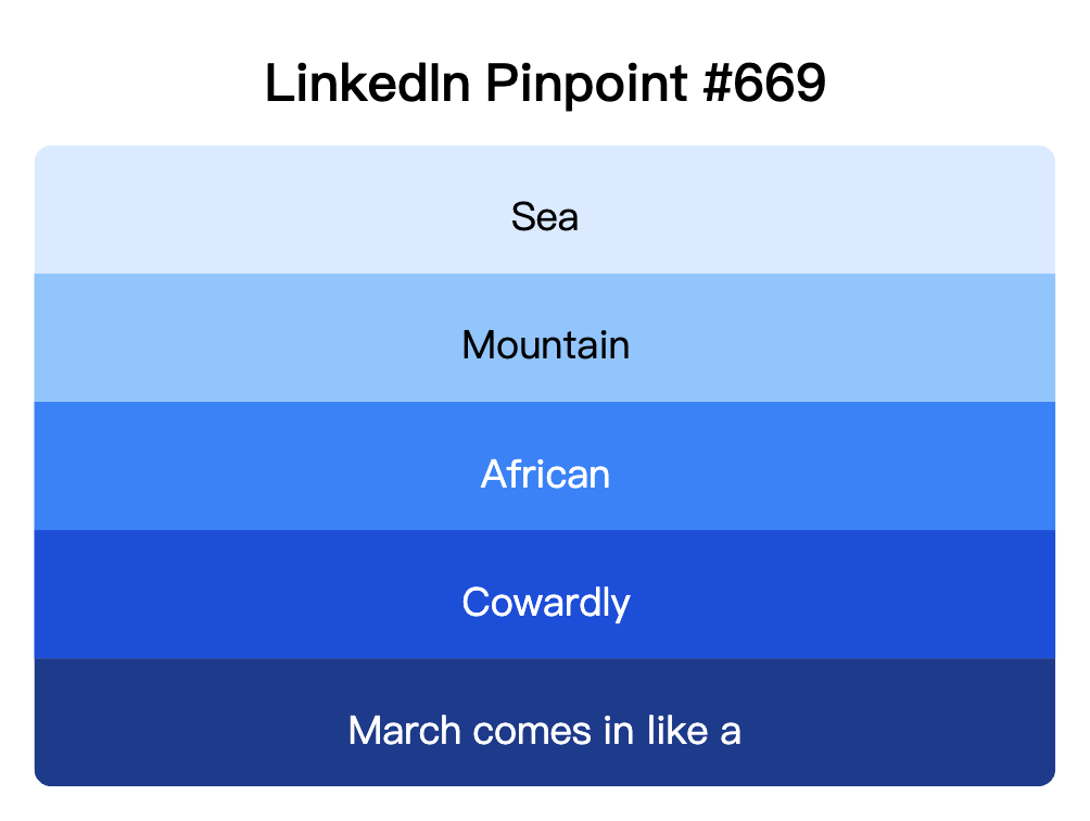 LinkedIn Pinpoint 669